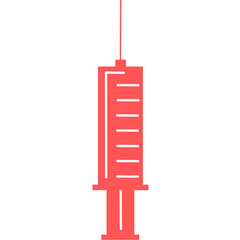 medical syringe, hypodermic needle, Inject needle concept of vaccination, injection. Trendy flat style. vector illustration. Drug dose business concept. Symbol web site design, logo, app, UI.