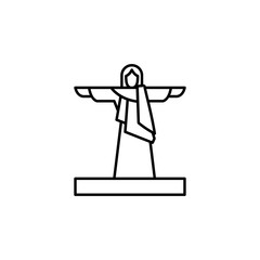 Jesus, holy, Christianity icon. Simple line, outline vector religion icons for ui and ux, website or mobile application