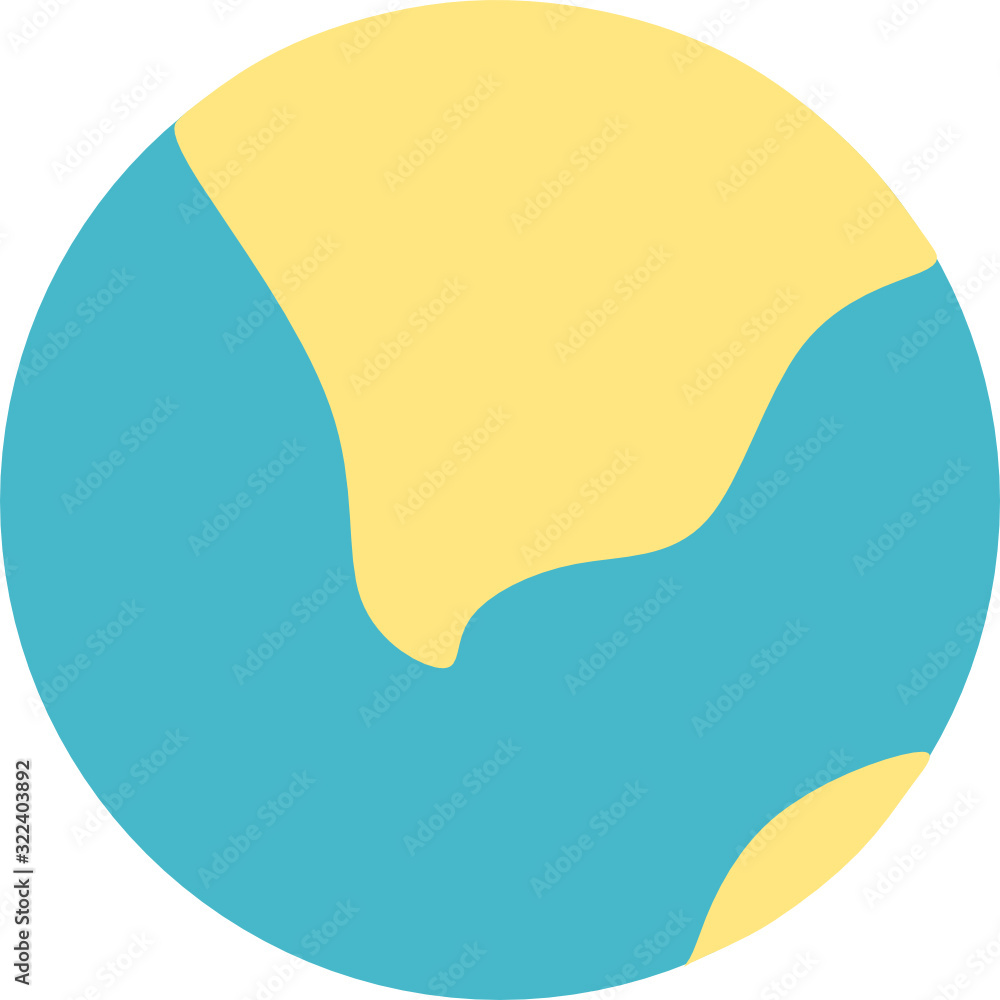 Poster vector planet earth icon. flat planet earth icon. flat design vector illustration for web banner, we
