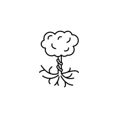 Tree of life, Christianity icon. Simple line, outline vector religion icons for ui and ux, website or mobile application