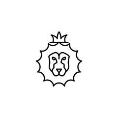 Lion of tribe of Judah icon. Simple line, outline vector religion icons for ui and ux, website or mobile application
