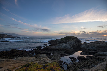 Sunset at South Pointe in Pebble Beach California