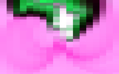 Green abstract pink background