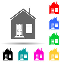 house multi color style icon. Simple glyph, flat vector of house icons for ui and ux, website or mobile application
