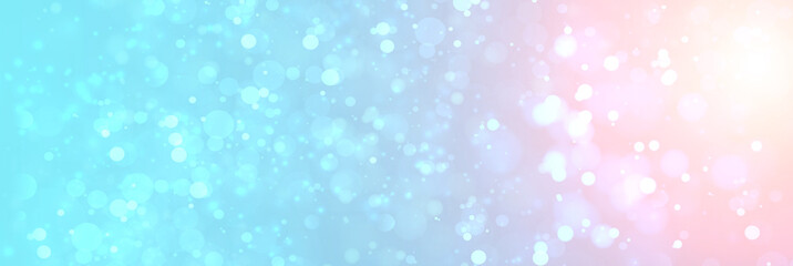 abstract background with bokeh in pink and blue colors