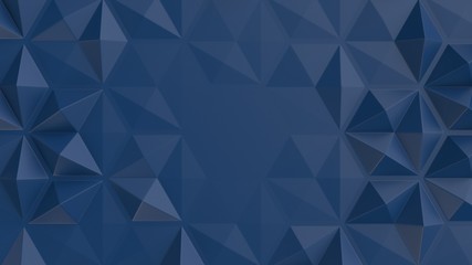 Obraz premium polygonal tiles dark blue abstract 3d background