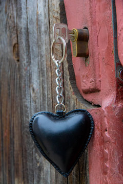 Key holder, black hart