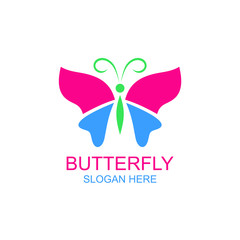 Butterfly logo design vector