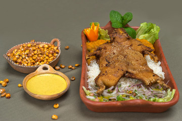 Peruvian food cuy frito cajamarca conejillo de indias
