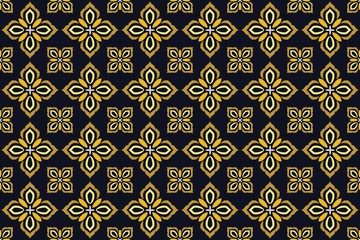 Seamless pattern with abstract geomatric vector, Simple Arabic Style Decoration