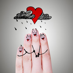 Finger Familie Konzept