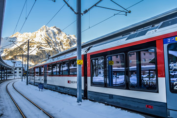 Mount Titlis Snowy Landscape Swiss
