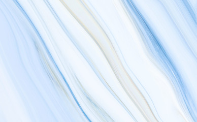 Fototapeta premium Marble rock texture blue ink pattern liquid swirl paint white dark that is Illustration background for do ceramic counter tile silver gray that is abstract waves skin wall luxurious art ideas concept.