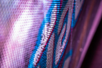 CloseUp LED blurred screen. LED soft focus background. abstract background ideal for design.