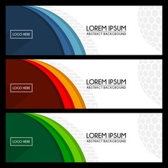 abstract Banner Templates background design vector