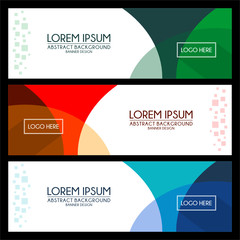 abstract Banner Templates background design vector