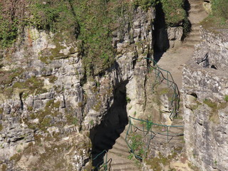 Rocks by Petrusse river