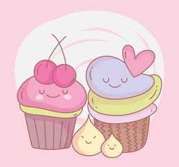 sweet cupcakes with fruit menu restaurant food cute