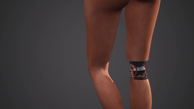 futuristic cyborg woman. humanoid robot concept