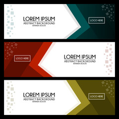 abstract Banner Templates background design vector