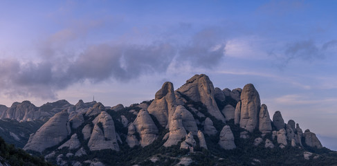 Montserrat mountains panorama