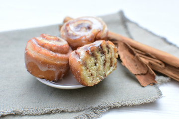 cinnamon rolls of cinnamon, sweet and freshly baked