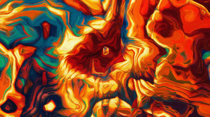 Colorful oil painting abstract art texture with brush strokes. Vintage Style background with space for text. Good for banner, design work and advertising or commercial. Can be printed in very big size