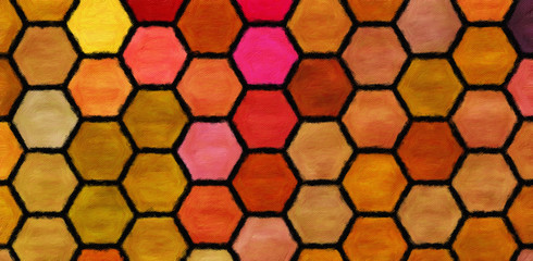 Contemporary abstraction wall art print, modern beautiful pattern background, fashion fantasy style oil painting artwork, volume brush strokes on canvas, colorful artistic print or poster