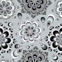 color abstract ethnic seamless pattern in graffiti style with elements of urban modern style