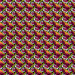 small geometric objects color abstract seamless ethnic pattern in graffiti style with elements of urban modern style