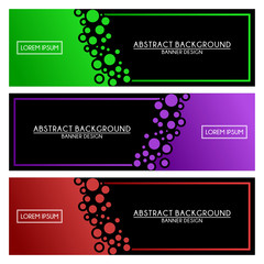 abstract Banner Templates background design vector