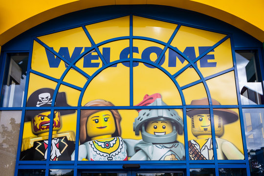 Welcome Sign at Legoland Windsor in the UK