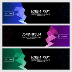 Fototapeta premium abstract Banner Templates background design vector
