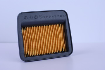 air filter on white background