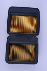 air filter on white background