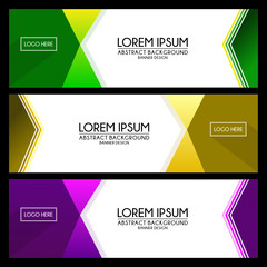 abstract Banner Templates background design vector