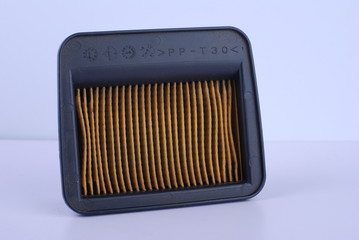 air filter on white background
