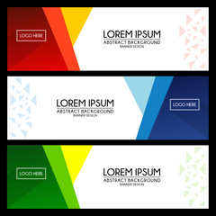 abstract Banner Templates background design vector
