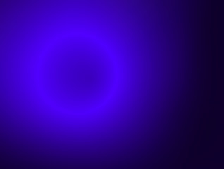 Blue sphere star eclipse on a dark background - Abstract wallpaper with a blurred circle on the empty space