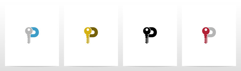 Fototapeta Key On Letter Logo Design P obraz