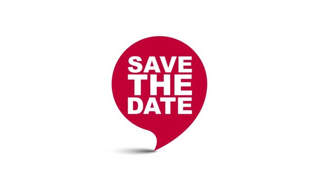 red element video animation save the date