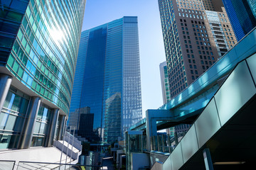 東京　汐留　高層ビル群の風景 © EISAKU SHIRAYAMA
