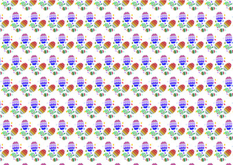 Abstract easter eggs background