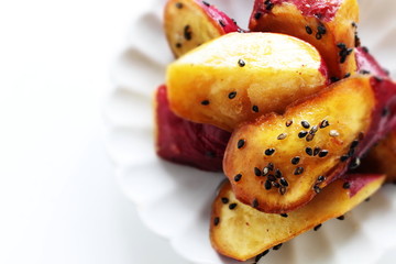 Japanese food, Daigaku-Imo candied sweet potato