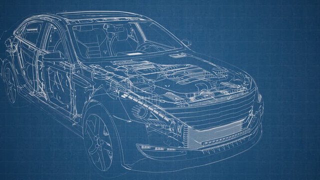 engine and other parts visible in car