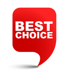 red vector banner best choice