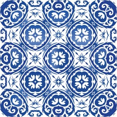 National ornaments in multi colored ceramic tiles.
