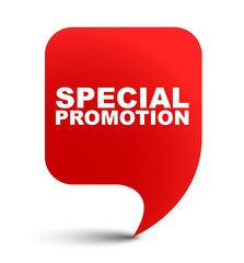 red vector banner special promotion