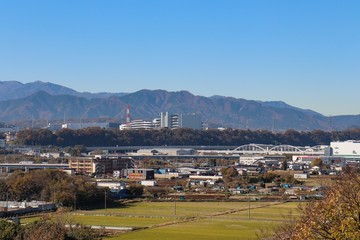 Fototapeta premium Widok z półki ośmiu widoków (miasto Sagamihara, prefektura Kanagawa)