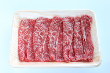 Freshness Japanese marble beef on tray